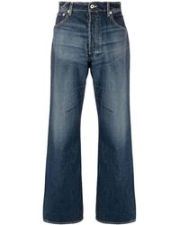 KENZO - Halbhohe Straight-Leg-Jeans - Lyst