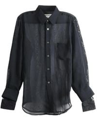 Comme des Garçons - Chemise À Empiècements En Dentelle - Lyst