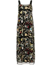 Bode - Heirloom Floral-embroidered Gown - Lyst