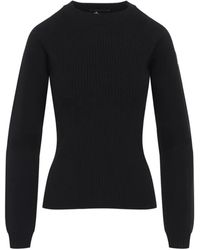 Moncler - Ribbed-Knit Long-Sleeve Sweater - Lyst
