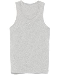 Marine Serre - Organic Cotton Rib Tank Top - Lyst