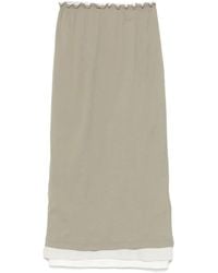 Jil Sander - Cotton Midi Skirt - Lyst