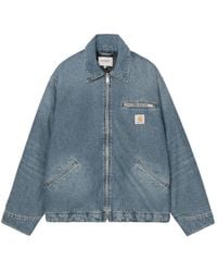 Carhartt - Og Detroit Katoenen Jack Met Rits - Lyst
