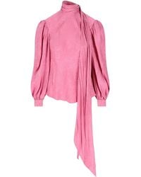 Gucci - Silk Twill Shirt With Ribbon, Ready-To-Wear - Lyst