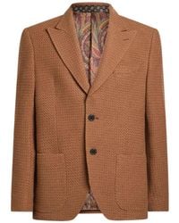 Etro - Veste En Maille Simple En Cachemire Et Laine - Lyst