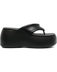 Bimba Y Lola - Leather Platform Sandals - Lyst