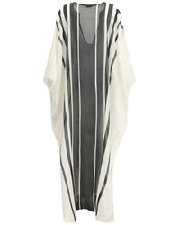 Tom Ford - Striped V-Neck Maxi Dress - Lyst