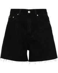 Calvin Klein - High-Rise Denim Shorts - Lyst