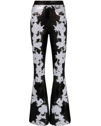 Cynthia Rowley - Sequin-embellished Flared Trousers - Lyst