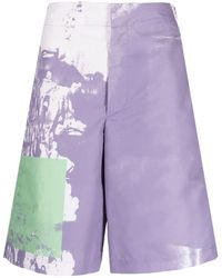 OAMC - Abstract-print Bermuda Shorts - Lyst