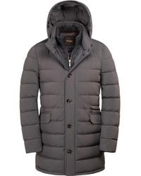Moorer - Calandri-Kn Hooded Button Jacket - Lyst
