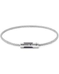 Le Gramme - Punched Cable Bracelet - Lyst
