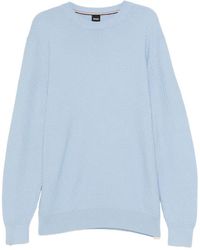 BOSS - Pull En Maille Texturée - Lyst