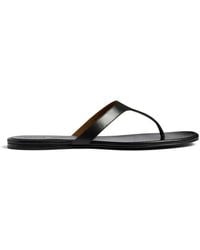 KHAITE - Round Toe Flat Sandals - Lyst