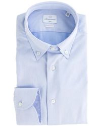 BRANCACCIO - Slim-Fit Overhemd Met Knopen - Lyst