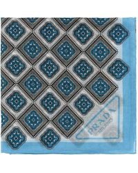 Prada - Schal mit geometrischem Muster - Lyst