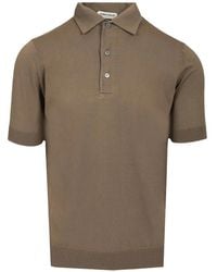 Al Duca d'Aosta - Ribbed-Trim Polo Shirt - Lyst