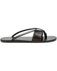 Jude - Helena Leather Flat Sandals - Lyst
