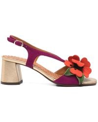Chie Mihara - Sandales À Fleurs - Lyst