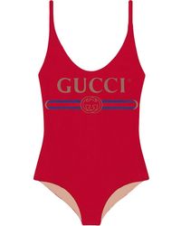 Gucci Badpak Met Logo - Rood