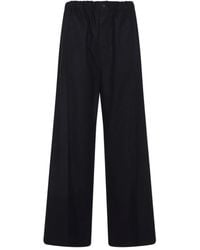 Carven - Elastic-Waist Wide-Leg Trousers - Lyst