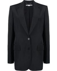 Stella McCartney - Notched Lapels Single-Breasted Blazer - Lyst