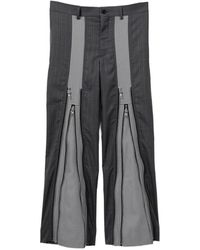 Comme des Garçons - Patchwork Zip Details Trousers - Lyst