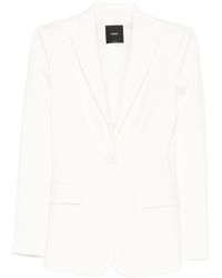 Pinko - Tailored Jacket With Notched Lapel - Lyst