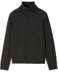 Sandro - Maglione A Coste Con Collo Alto - Lyst