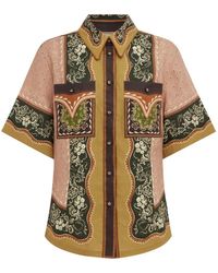 ALÉMAIS - Darcey Paisley-Print Shirt - Lyst