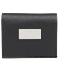 MM6 by Maison Margiela - Logo-plaque Leather Wallet - Lyst
