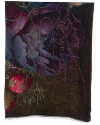 Faliero Sarti - Memento Floral-Print Frayed-Edge Scarf - Lyst