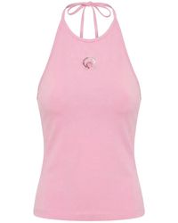 Marine Serre - Logo Halter Top - Lyst