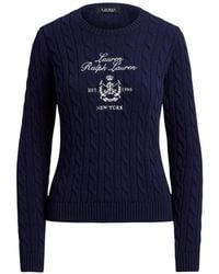 Ralph Lauren - Cable-Knit Crew-Neck Jumper - Lyst
