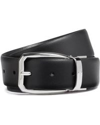 ZEGNA - Cintura Con Fibbia Reversibile - Lyst