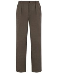 The Row - Tami Pleated Wool Trousers - Lyst