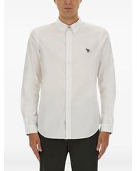 Paul Smith - Tailored Fit Shirt With Classic Button-Down Collar - Lyst