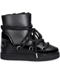 Inuikii - Patent-Panelled Lace-Up Ankle Boots - Lyst