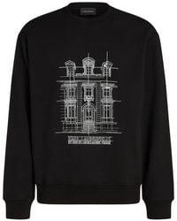 KARL LAGERFELD - Rue St-Guillaume Printed Sweatshirt - Lyst