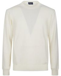 Drumohr - Crew-Neck Knitted Sweater - Lyst