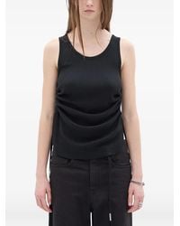 Ann Demeulemeester - Mara Draped-Detail Tank Top - Lyst