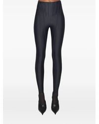 Mugler - Korset Legging Met Vlakken - Lyst