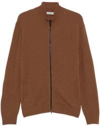 Canali - Ribbed-Knit Zip-Up Sweater - Lyst