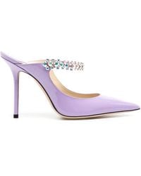 Jimmy Choo - Bing 100Mm Crystal-Embellished Mules - Lyst