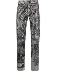 Philipp Plein - Jeans Con Decorazione Di Cristalli - Lyst