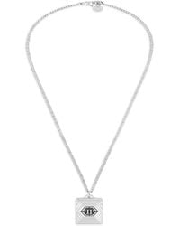Philipp Plein - Plein Tag Logo-Plaque Necklace - Lyst