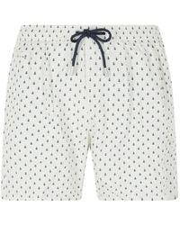 MC2 Saint Barth - Lighting Micro Anchor-Print Swim Shorts - Lyst