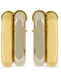 Rabanne - Two-Tone Hoop Earrings - Lyst