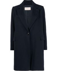 Circolo 1901 - Buttoned-up Single-breasted Coat - Lyst