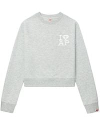 A Bathing Ape - Heart Graphic Sweater - Lyst
